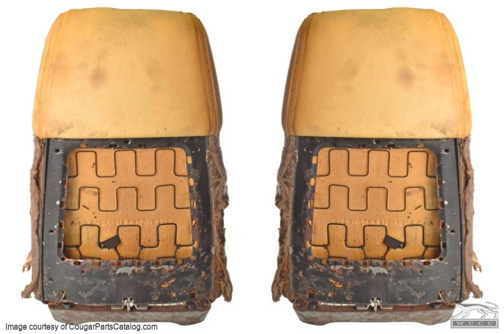 Bucket Seat - Standard / Decor / XR7 - Driver / Passenger Side - SIDE SEAT RELEASE - PAIR Core ~ 1971 - 1973 Mercury Cougar / 1971 - 1973 Ford Mustang - 27247