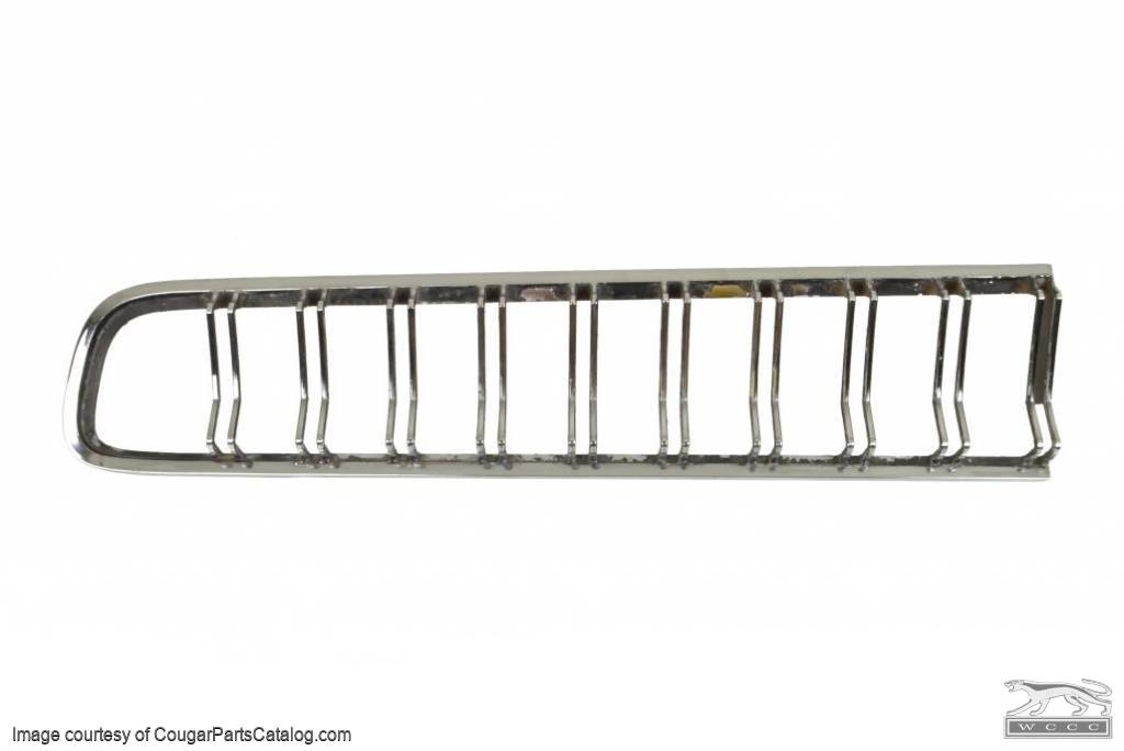 Bezel - Taillight - Driver Side - Grade C - Used ~ 1970 Mercury Cougar 8188,8186-clone1,D0WB-13504-A 1970,1970 cougar,bezel,cougar,d0w,driver,grade,mercury,mercury cougar,side,tail,taillight,used,driver,drivers,driver