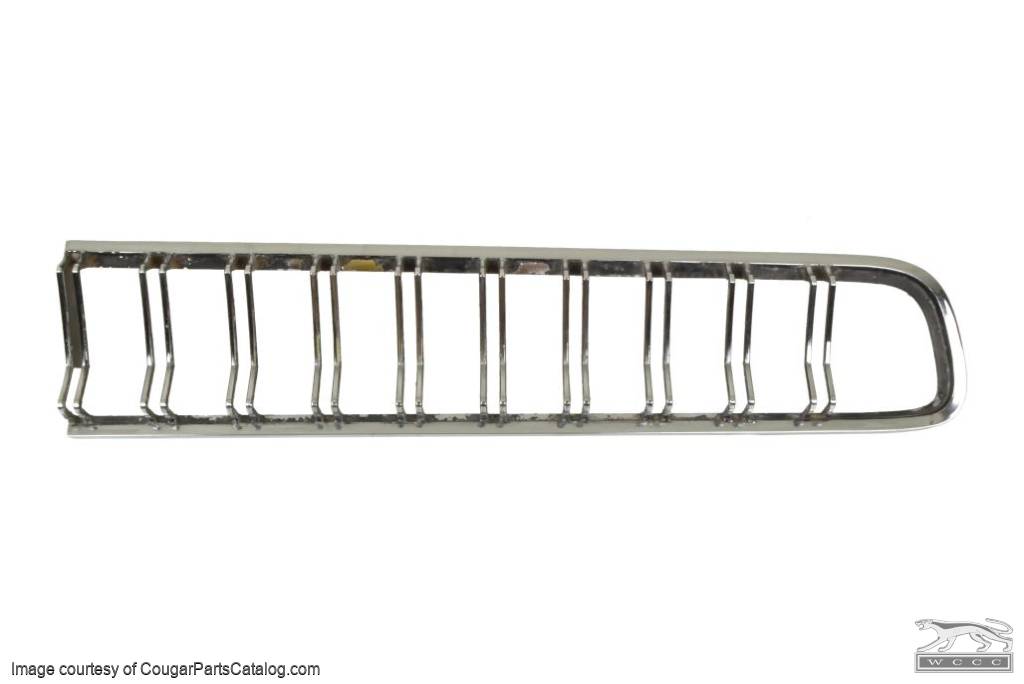Bezel - Taillight - Passenger Side - Grade C - Used ~ 1970 Mercury Cougar 8186,8185-clone1,D0WB-13449-A 1970,1970 cougar,bezel,d0w,mercury cougar,tail,passenger,passengers,passenger