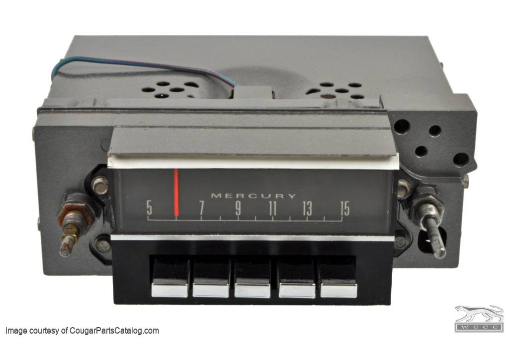 Radio - Converted Original - AM/FM Stereo / Bluetooth / USB / FMR-2 - Restored ~ 1967 Mercury Cougar - 30141