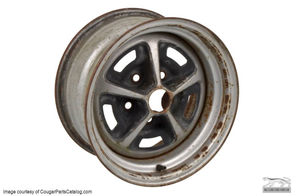 thumbnail image 2 of Maryland Mustang Magnum 500 Chrome Wheels 14x7 Set For Ford Mustang – Complete With Caps & Nuts 2 of 4