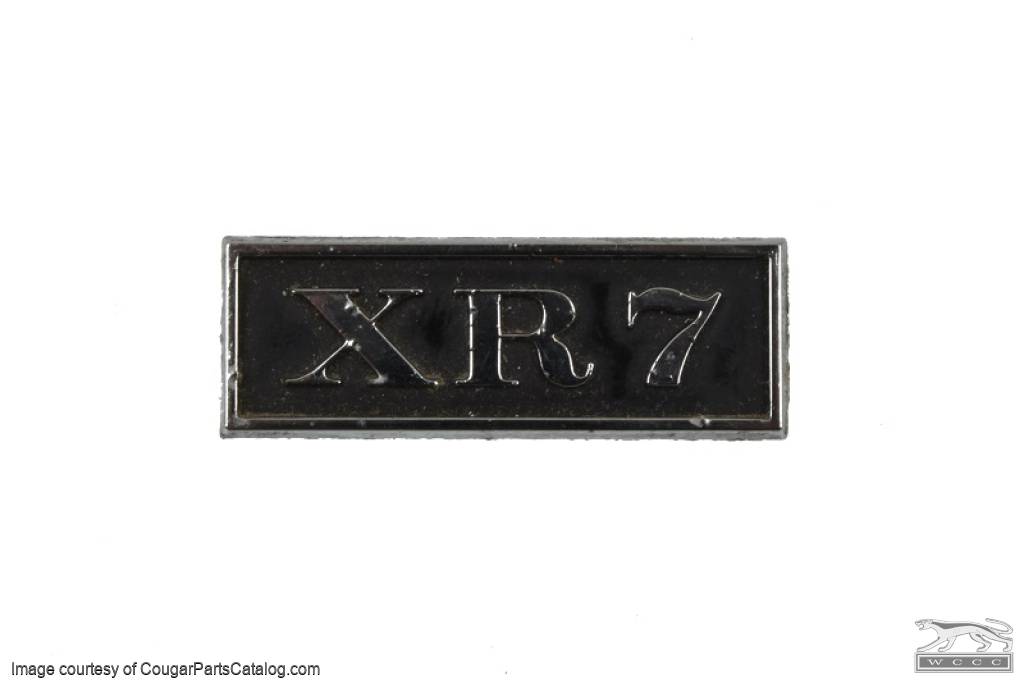 Emblem - Door Panel - XR7 - Used ~ 1970 Mercury Cougar  - 30282