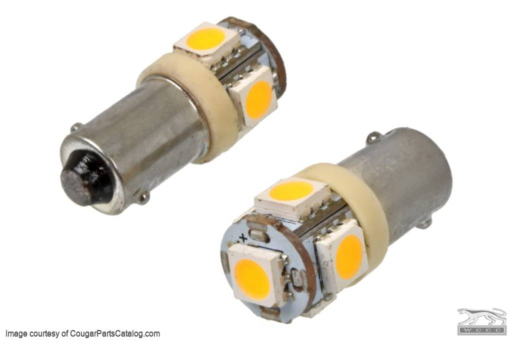 LED Bulbs - Dash Lights - Set of 11 - Repro ~ 1971 - 1973 Mercury Cougar  - 30385