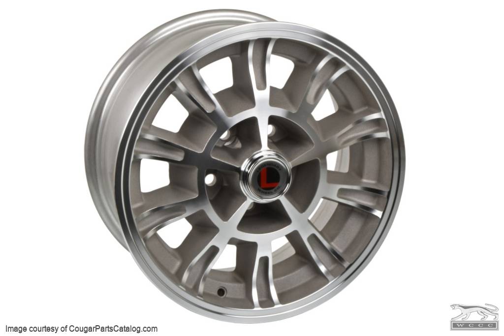Legendary 1966 Shelby - Natural Accent - 10 Spoke - 15 X 7 - Repro ~ 1967 - 1973 Mercury Cougar / 1967 - 1973 Ford Mustang - 30523