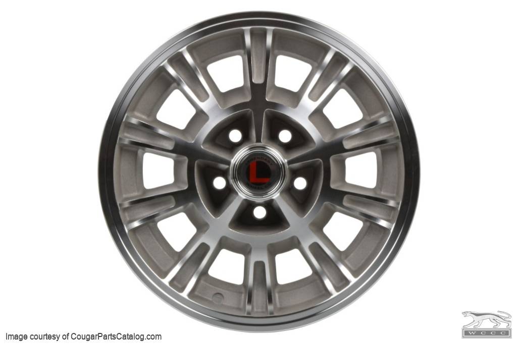 Legendary 1966 Shelby - Natural Accent - 10 Spoke - 15 X 7 - Repro ~ 1967 - 1973 Mercury Cougar / 1967 - 1973 Ford Mustang - 30523