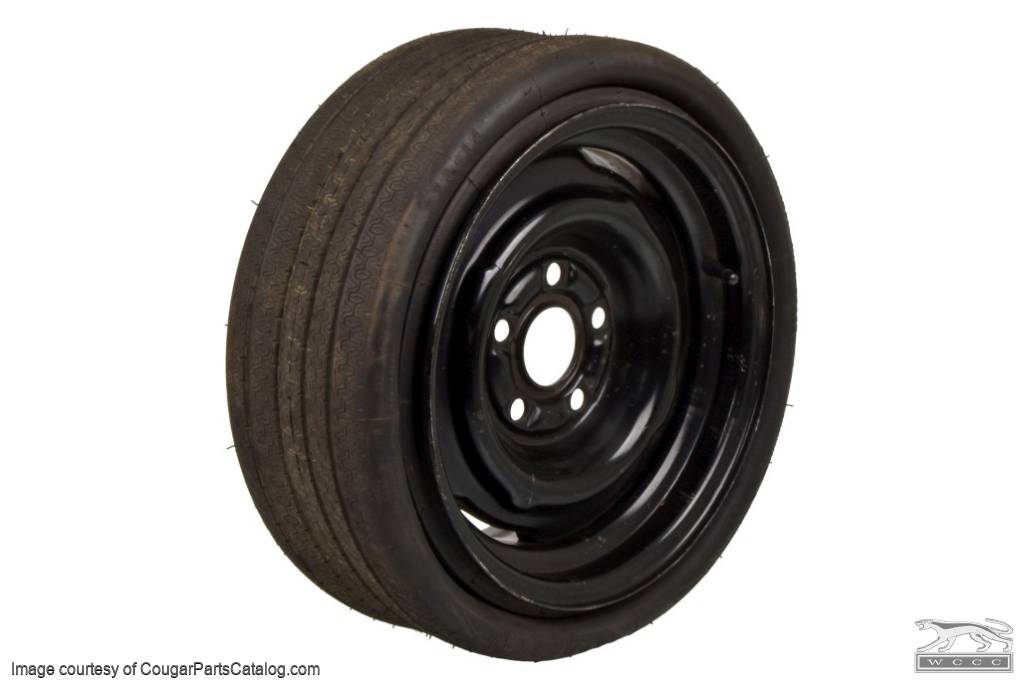 Spare Tire - Collapsible / Space Saver - F78-14 GOODYEAR - NOS ~ 1970 - 1973 Mercury Cougar / 1970 - 1973 Ford Mustang - 30624