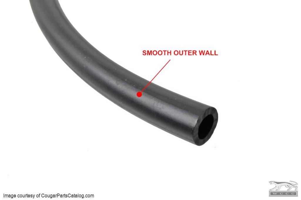 Overflow Hose - Radiator - SMOOTH - Repro ~ 1969 - 1973 Mercury Cougar / 1969 - 1973 Ford Mustang  - 30756