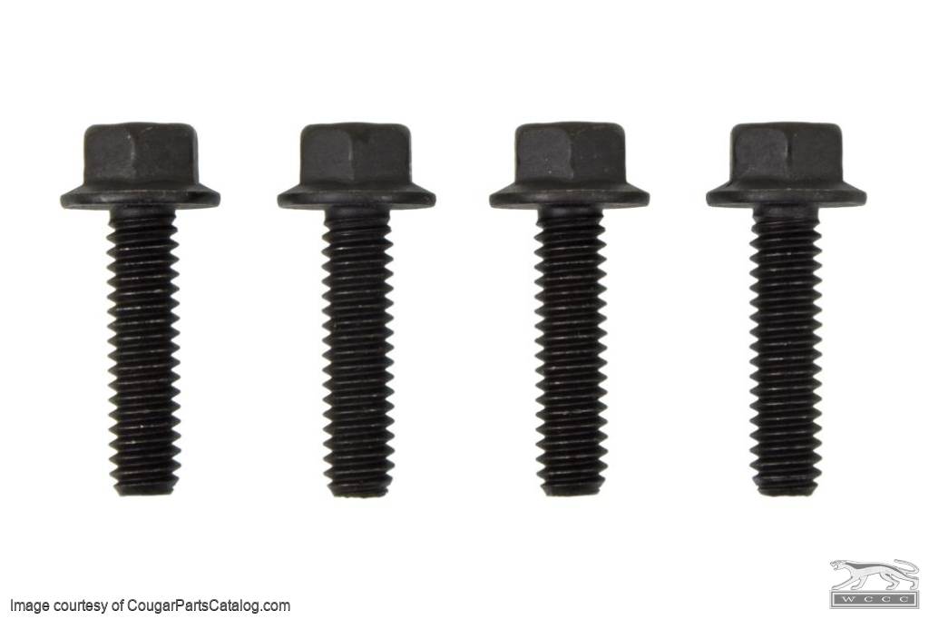 Bolts - Shifter Bucket Mounting to Floor - Set of 4 - Repro ~ 1967 - 1973 Mercury Cougar / 1967 - 1973 Ford Mustang - 30964