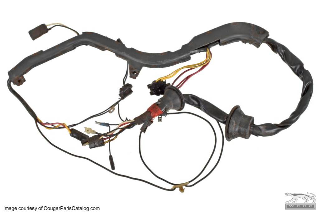 Door and Main Harness - Power Window - Passenger Side - XR7 - Grade A - Used ~ 1969 - 1970 Mercury Cougar - 31016