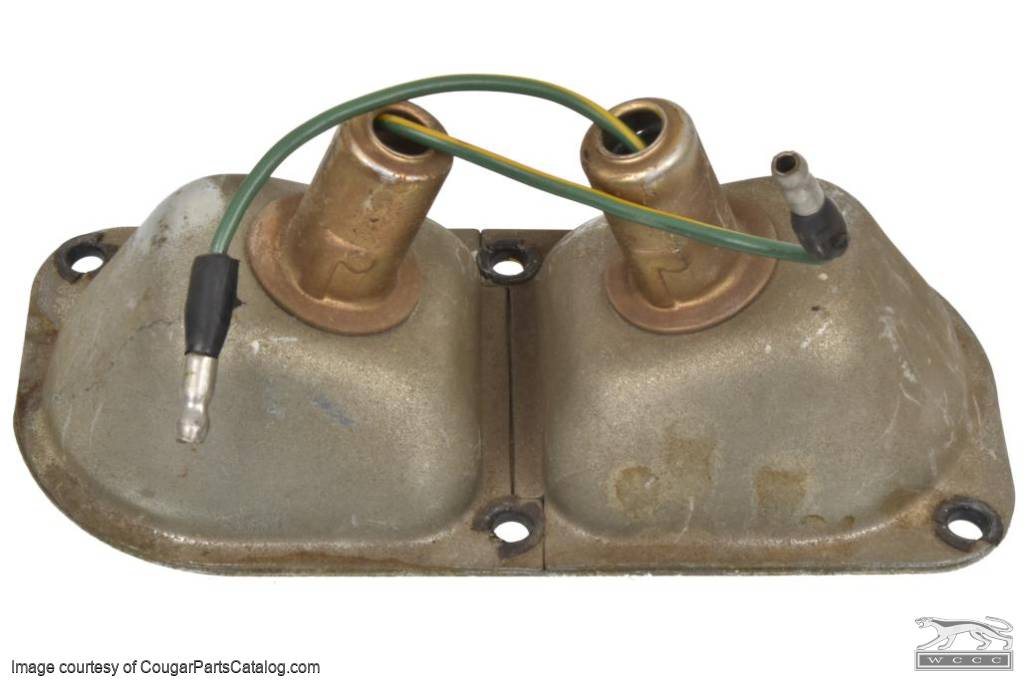 Map Light Body and Socket Assembly - Used ~ 1967 - 1968  Mercury Cougar / 1967 - 1968 Ford Mustang - 31765