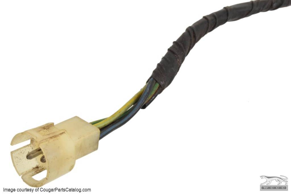 Wiring Pigtail - Under Dash Harness to Door Jamb Switch - Driver Side - Used ~ 1969 Mercury Cougar - 31816