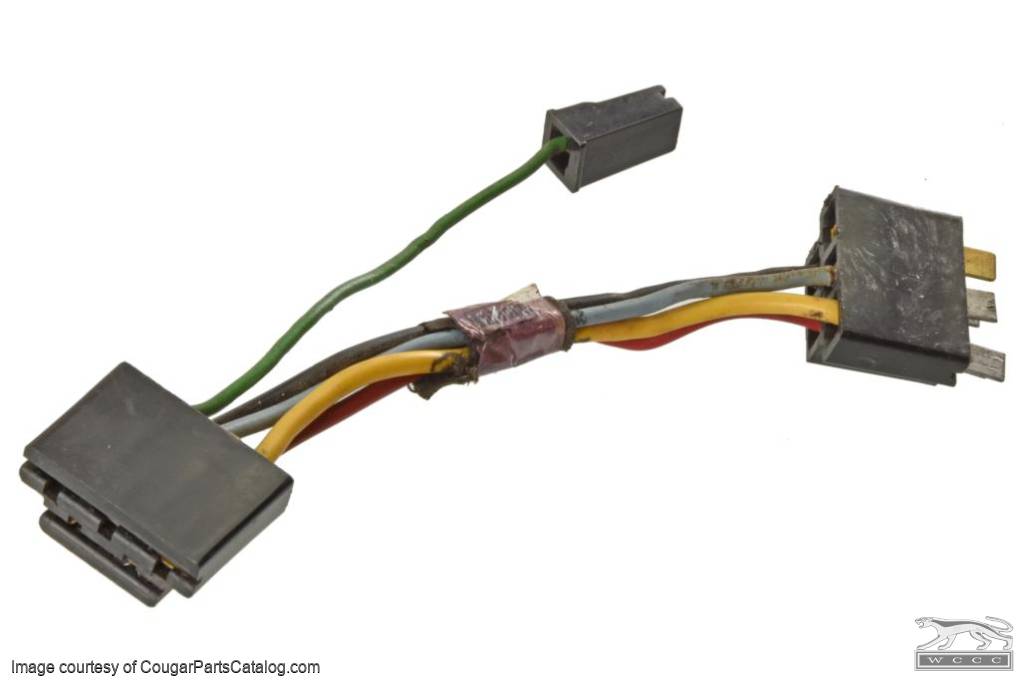 Wire harness Extension - Under Dash Harness to A/C Fan Control Switch - STD / XR7 - Used ~ 1969 - 1970 Mercury Cougar / 1969 - 1970 Ford Mustang - 31993