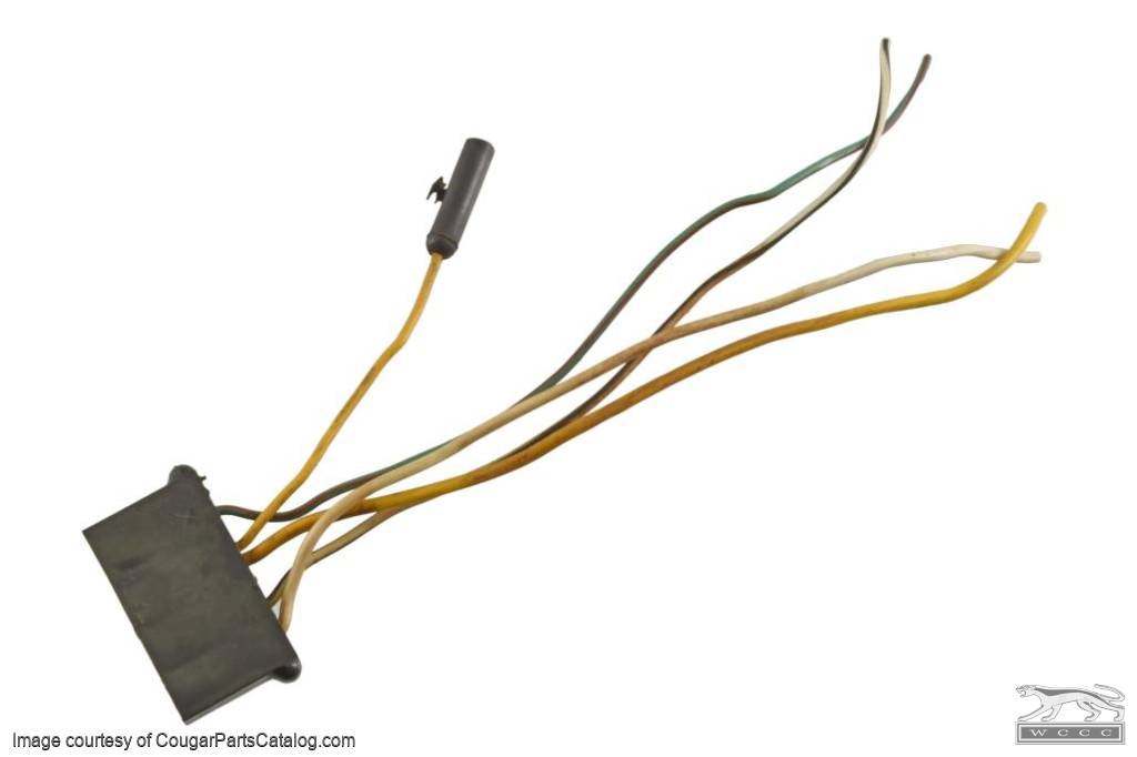 Wiring Pigtail - Under Hood Harness to Voltage Regulator - Standard - Used ~ 1967 - 1968 Mercury Cougar - 32047