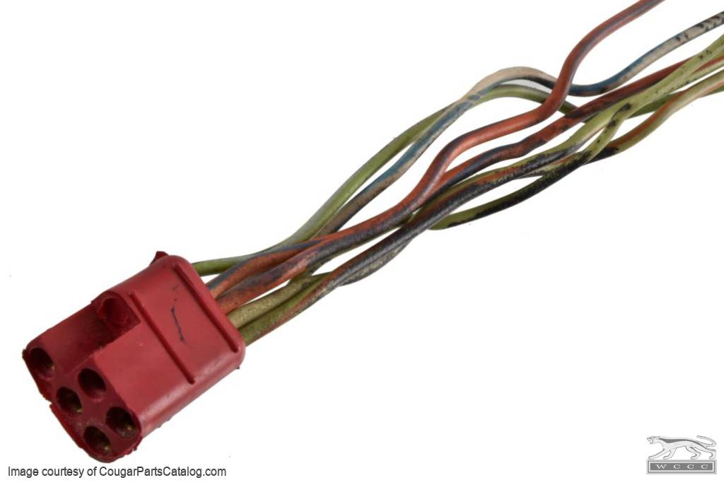 Wiring Pigtail - Taillight Harness to Sequential Box - STD / XR7 - Used ~ 1972 - 1973 Mercury Cougar  - 32428