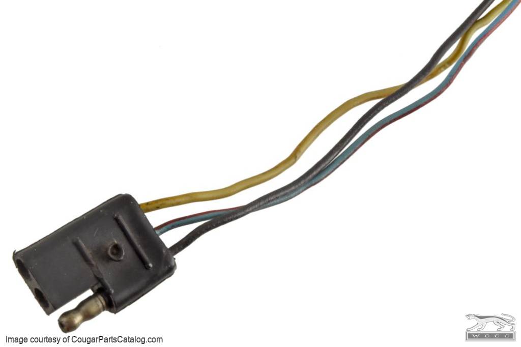 Wiring Pigtail - Under Dash Harness to Console Clock Harness - Used ~ 1971 - 1973 Mercury Cougar - 32659