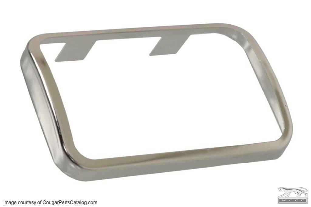 Clutch Stainless Pedal Pad Trim - Repro ~ 1969 - 1973 Mercury Cougar - 1969 - 1973 Ford Mustang - 41579