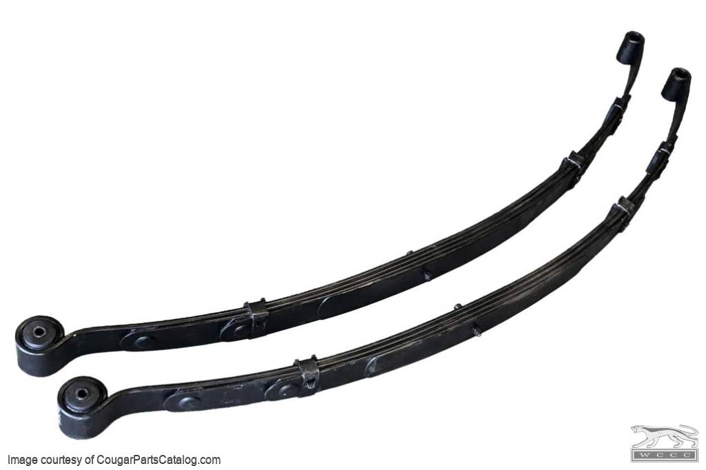 Leaf Springs - 390 - 4 Spd - Coupe - No A/C - Competition Handling - PAIR - Repro ~ 1967 Mercury Cougar - 43034