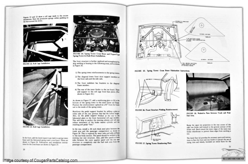 Performance Manual - BOSS 302 Chassis Modification for the Strip / Track - Repro ~ 1967 - 1970 Mercury Cougar / 1967 - 1970 Ford Mustang - 25949