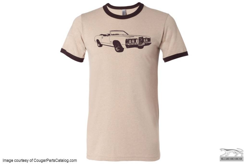 T-Shirt - 1972 Convertible - Men's Medium - New ~ 1967 - 1973 Mercury Cougar - 12-0035