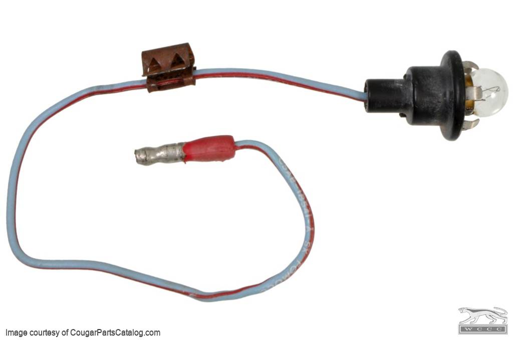 Control Light Socket - Heater and A/C - Used ~ 1969 - 1970 Mercury Cougar / 1969 - 1970 Ford Mustang - 27295
