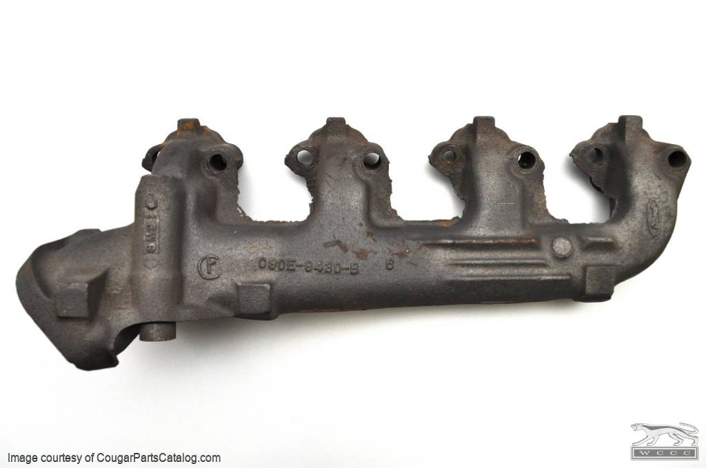 Exhaust Manifold - 351W - Passenger Side - Used ~ 1969 - 1970 Mercury Cougar / 1969 - 1970 Ford Mustang - 24602