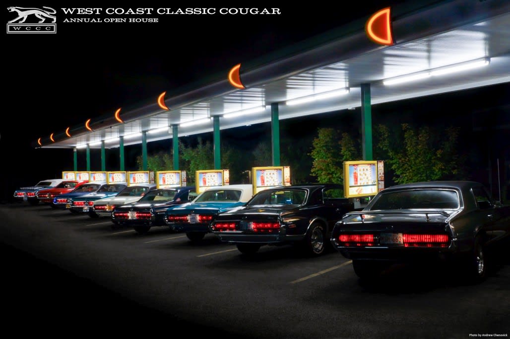 Poster - Cougar Drive In - New ~ 1967 - 1973 Mercury Cougar 1967,1967 cougar,1968,1968 cougar,1969,1969 cougar,1970,1970 cougar,1971,1971 cougar,1972,1972 cougar,1973,1973 cougar,burgers,c7w,c8w,c9w,cougar,cougars,d0w,d1w,d2w,d3w,drive,mercury,mercury cougar,new,poster,sonic,taillights,12-0030