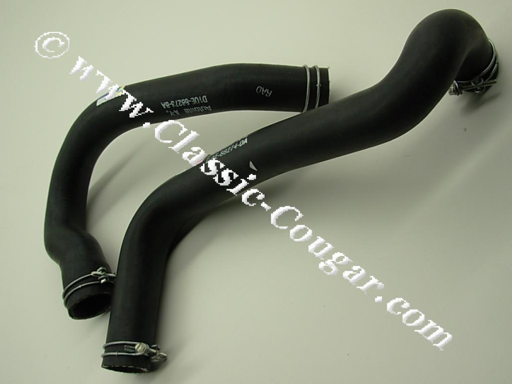351C - Radiator Hose Kit - With FoMoCo Logo - With Clamps - Repro ~ 1971 Mercury Cougar - 1971 Ford Mustang - 41960