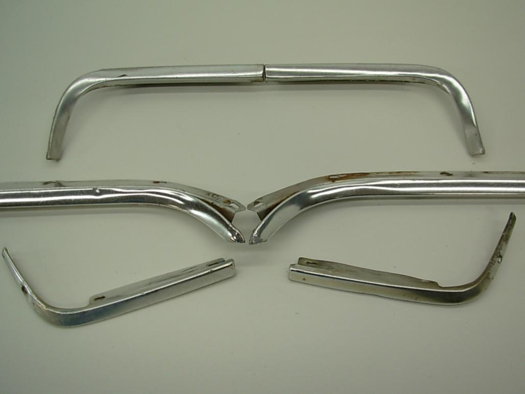 Moulding / Trim Set - Front - Anodized Aluminum - Six Piece - Cores ~ 1967 - 1968 Mercury Cougar - 12493