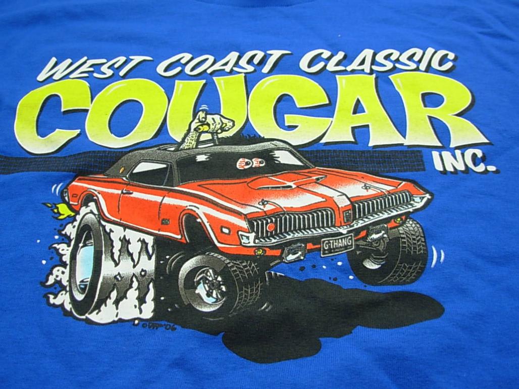 T-Shirt - XR7-G - WCCC - Men's LARGE - New for 1968 Mercury Cougar 