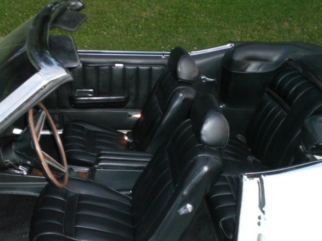 Interior Seat Upholstery - Vinyl - XR7 - Coupe - LIGHT AQUA - Complete Kit - Repro ~ 1969 Mercury Cougar - 14874