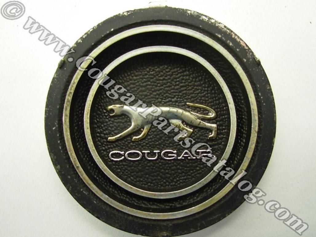 Emblem - Steering Wheel Center - Used ~ 1967 Mercury Cougar - 19181