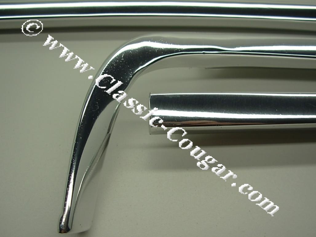 BLEM - Moulding / Trim Set - Front - Anodized Aluminum - Restored ~ 1967 - 1968 Mercury Cougar - 19189
