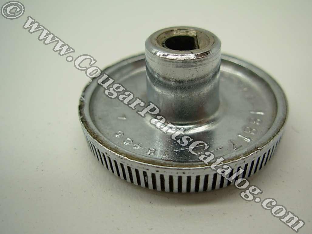 Knob - Radio - Outer - Non Console - Early Production - Used ~ 1967 Mercury Cougar / 1967 Ford Mustang - 24038