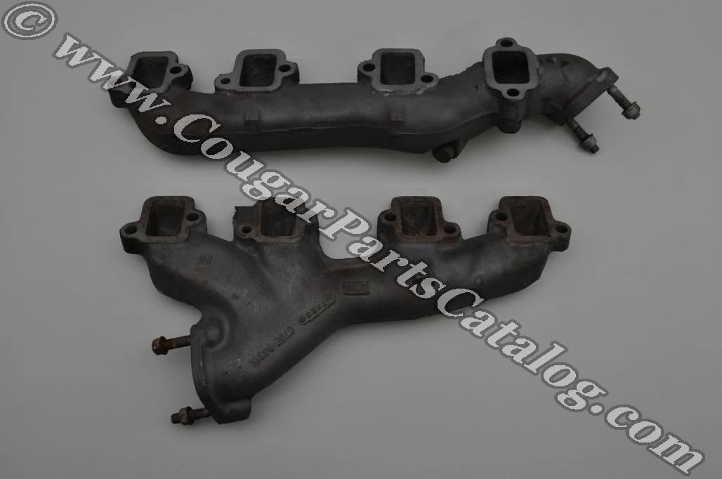 Exhaust Manifolds - 390 / 427 GT-E - PAIR - Used ~ 1968 Mercury Cougar / 1968 Ford Mustang - 24320