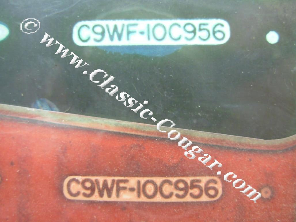 Printed Circuit Board - LATE - RED - Standard - Used ~ 1969 - 1970 Mercury Cougar - 21-0107