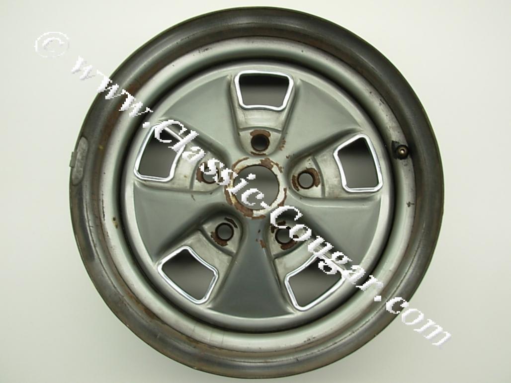 Styled Steel Wheel - 14 X 6 - Used ~ 1969 - 1970 Mercury Cougar - 24700