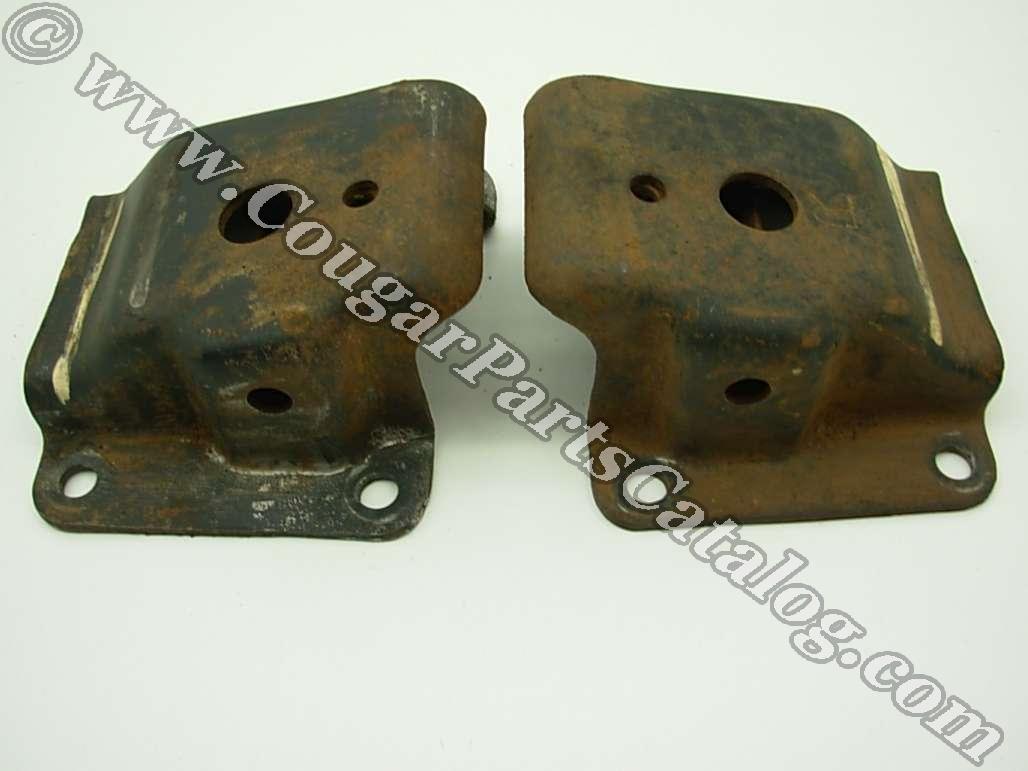 Engine Pedestal / Frame Bracket - Convertible and 429CJ - Set of 2 - Used ~ 1971 - 1973 Mercury Cougar / 1971 - 1973 Ford Mustang - 25304