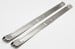 Door Sill Scuff Plates - STAINLESS STEEL - PAIR - Repro ~ 1969 - 1970 Mercury Cougar / 1969 - 1970 Ford Mustang 5064,1000064,69stainlesssill,69stainsill,p3a5 1969,1969 cougar,1969 mustang,1970,1970 cougar,1970 mustang,c9w,c9z,cougar,d0w,d0z,door,ford,ford mustang,mercury,mercury cougar,mustang,new,pair,plates,repro,reproduction,scuff,sill,stainless,steel,driver,drivers,driver