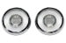 Interior Rear Courtesy - Opera Light Lenses - PAIR - Repro ~ 1967 - 1968 Mercury Cougar - Lincoln 5163,1000163,l4e9 1967,1967 cougar,1968,1968 cougar,c7w,c8w,cougar,courtesy,interior,lenses,light,lincoln,mercury,mercury cougar,new,opera,rear,repro,reproduction,driver,drivers,driver