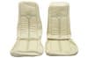 Interior Seat Upholstery - Leather - XR7 - Coupe / Convertible - WHITE - Front Set - Repro ~ 1971 - 1973 Mercury Cougar 1971,1971 cougar,1972,1972 cougar,1973,1973 cougar,convertible,cougar,coupe,d1w,d2w,d3w,front,interior,kit,leather,mercury,mercury cougar,new,only,repro,reproduction,sets,upholstery,white,xr7,10782