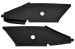 Sail Panels - Decor - XR7 -BLACK - PAIR - Repro ~ 1970 Mercury Cougar 522932,100022932,Head Liner 1970,1970 cougar,black,cougar,d0w,decor,head,head liner,headliner,liner,mercury,mercury cougar,new,pair,panels,repro,reproduction,sail,xr7,driver,drivers,driver