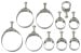 Wittek - 390 - 427 - 428 - Tower Hose Clamp Kit - CONCOURS - Date Stamped - SET OF 10 - Repro ~ 1968 Mercury Cougar - 1968 Ford Mustang 10002299 1968,1968 cougar,1968 mustang,390,427,428,c8w,c8z,clamp,concours,cougar,date,ford,ford mustang,hose,kit,mercury,mercury cougar,mustang,new,repro,reproduction,set,stamp,tower,wittek,52299