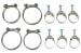 Wittek - 289 - 302 - Tower Hose Clamp Kit - CONCOURS - Date Stamped - SET OF 10 - Repro ~ 1968 Mercury Cougar - 1968 Ford Mustang 10002300 1968 cougar,1968 mustang,289,302,1968,c8w,c8z,clamp,concours,cougar,date,ford,ford mustang,hose,kit,mercury,mercury cougar,mustang,new,repro,reproduction,set,stamp,tower,wittek,52300