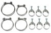 WITTEK - 429CJ - Tower Hose Clamp Kit - CONCOURS - No Date Stamp - Set of 10 - Repro ~ 1971 Mercury Cougar / 1971 Ford Mustang 429,1971,1971 cougar,1971 mustang,429cj,clamp,concours,correct,cougar,d1w,d1z,date,ford,ford mustang,hose,kit,mercury,mercury cougar,mustang,new,repro,reproduction,set,stamp,tower,without,wittek,52294