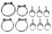 WITTEK - 429CJ - Tower Hose Clamp Kit - CONCOURS - No Date Stamp - Set of 10 - Repro ~ 1971 Mercury Cougar / 1971 Ford Mustang 10002294 429,1971,1971 cougar,1971 mustang,429cj,clamp,concours,correct,cougar,d1w,d1z,date,ford,ford mustang,hose,kit,mercury,mercury cougar,mustang,new,repro,reproduction,set,stamp,tower,without,wittek,52294