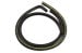 Heater Hose - w/ A/C - Concours Correct - Repro ~ 1972 Mercury Cougar / 1972 Ford Mustang 5322,1000322,d3zz-18472-acy 1972,18472,1972 cougar,1972 mustang,acy,air,code,coded,concours,conditioning,correct,cougar,d2w,d2z,date,ford,ford mustang,heater,hose,mercury,mercury cougar,mustang,new,repro,reproduction,stripe,yellow,26168