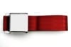 Seat Belt - BRIGHT RED - Repro ~ 1967 - 1973 Mercury Cougar - 1967 - 1973 Ford Mustang 1967,1967 cougar,1967 mustang,1968,1968 cougar,1968 mustang,1969,1969 cougar,1969 mustang,1970,1970 cougar,1970 mustang,1971,1971 cougar,1971 mustang,1972,1972 cougar,1972 mustang,1973,1973 cougar,1973 mustang,belt,buckle,c7w,c7z,c8w,c8z,c9w,c9z,chrome,cougar,d0w,d0z,d1w,d1z,d2w,d2z,d3w,d3z,dark,ford,ford mustang,maroon,mercury,mercury cougar,mustang,new,red,repro,reproduction,seat,41822
