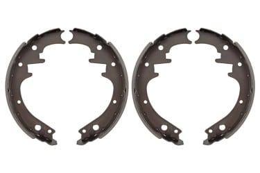 Brake Shoes - Rear - 10 x 2 Inch - Semi-Metalic - PREMIUM - Repro ~ 1968 - 1973 Mercury Cougar / 1968 - 1973 Ford Mustang 411131,10011131 1968,1968 cougar,1969,1969 cougar,1968 mustang,1969 mustang,1970,1970 cougar,1970 mustang,1971,1971 cougar,1971 mustang,1972,1972 cougar,1972 mustang,1973,1973 cougar,1973 mustang,brake,c9w,c9z,cougar,d0w,d0z,d1w,d1z,d2w,d2z,d3w,d3z,ford,ford mustang,inch,mercury,mercury cougar,metalic,mustang,new,premium,rear,repro,reproduction,semi,shoes,c8w,break,10547,pads