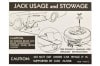 Jack Instructions Decal (with Styled Steel Wheel) - Repro ~ 1968 Mercury Cougar - 1968 Ford Mustang 1968,1968 cougar,1968 mustang,c8w,c8z,cougar,decal,ford,ford mustang,instructions,jack,mercury,mercury cougar,mustang,new,steel,styled,wheel,used,jack,used jack,10683