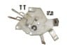 A/C Control Switch Lever Assembly - Vacuum & Damper Doors - Used ~ 1967 Mercury Cougar / 1967 Ford Mustang 1967,1967 cougar,1967 mustang,air,assembly,c7w,c7z,conditioned,control,cougar,damper,door,ford,ford mustang,mercury,mercury cougar,mustang,switch,used,vacuum,Air Conditioning,,11-0010
